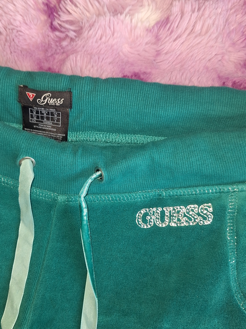 guess Green Pull-On Sweatpants with Drawstring - Picture 3 of 4